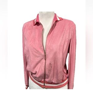 St. John Pink Bomber Jacket